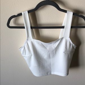 White crop tank